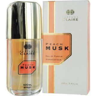 Parfums Claire Musk Eau De Parfum Spray for Women, Peach, 3.4 Ounce  Perfumes For Women  Beauty