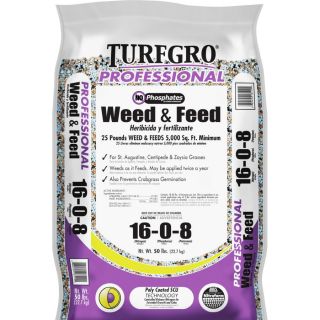 Turf Gro 10000 Sq. Ft. Professional Weed and Feed Fertilizer 16 4 8