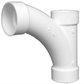 Charlotte Pipe 4 in Dia 45 Degree PVC Combo Wye Fitting