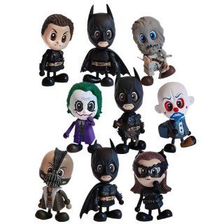 Hot Toys Batman Cosbaby Batman Set of 9   The Dark Knight Rises, The Dark Knight,Batman Begins Set Of 9 MISB: Toys & Games