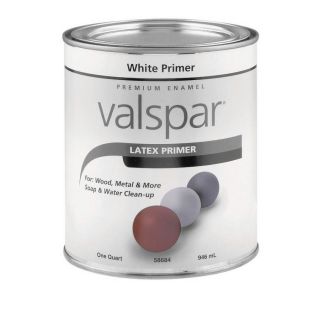 Valspar 32 fl oz Exterior Primer White Latex Base Paint