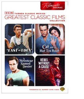 TCM Greatest Classic Films Collection: Romantic Dramas (East of Eden / Cat on a Hot Tin Roof / A Streetcar Named Desire / Rebel Without a Cause): James Dean, Paul Newman, Elizabeth Taylor, Marlon Brando, Nicholas Ray: Movies & TV