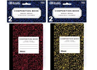 BAZIC Mini Marble Composition Book, 4.5 x 3.25 Inch, 80 sheets (2 Per Pack), 2 pack : Composition Notebooks : Office Products