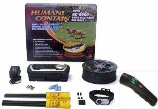 High Tech Pet Humane Contain HC 8000 Electronic Dog Fence Ultra System and PT 2 Pro Trainer Plus Sonic Cat & Dog Trainer Combo : Wireless Pet Fence Products : Pet Supplies