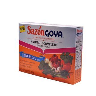 Sazon Goya Low Sodium Seasoning 100 gr : Mexican Seasoning : Grocery & Gourmet Food