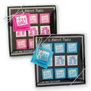 It's A Boy Square Chocolate Gift Box : Gourmet Chocolate Gifts : Grocery & Gourmet Food