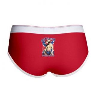 Artsmith, Inc. Women's Boy Brief Underwear Dixie Traditions Southern Six Pack On Rebel Flag: Clothing
