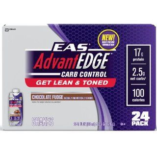 EAS AdvantEdge Carb Control Chocolate Fudge Shakes, 11 OZ(Case Contains: 24 cartons)(PACKAGEING VARYS): Health & Personal Care