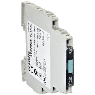 Siemens 3TX7005 1LB02 Interface Relay, Cannot Be Plugged In, Narrow Design, Cage Clamp Terminal, Output Interface With Relay Output, Hard Gold Plated Contacts, 1 CO Contact, Width, 24VAC/DC Control Supply Voltage: Din Mount Relays: Industrial & Scienti