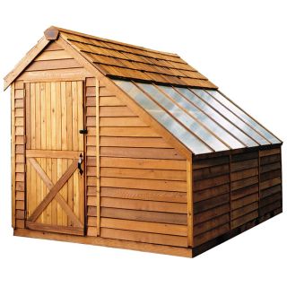 Cedarshed Sunhouse Lean To Cedar Storage Shed (Common 8 ft x 12 ft; Interior Dimensions 7.33 ft x 11 ft)