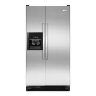 Whirlpool 25.1 cu ft Side by Side Refrigerator with Single Ice Maker (Stainless Steel) ENERGY STAR
