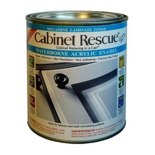 Cabinet Rescue 31 fl oz Interior Eggshell Kitchen and Bath Bright White Latex Base Paint and Primer in One with Mildew Resistant Finish