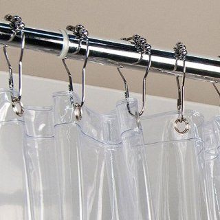 H:oter PVC Waterproof Shower Curtain, Clear In 4 Different Sizes   H240   Shower Curtain Rings