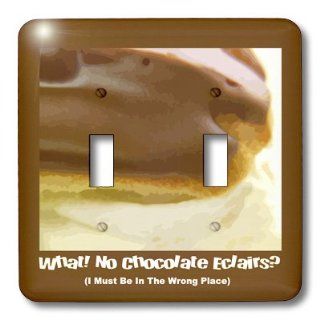 lsp_13288_2 Susan Brown Designs Dessert Themes   Chocolate clair   Light Switch Covers   double toggle switch   Wall Plates  