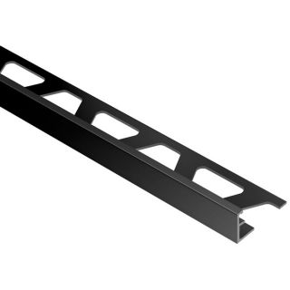 Schluter Systems 3/16 in Bright Black Anodized Aluminum Edge Trim