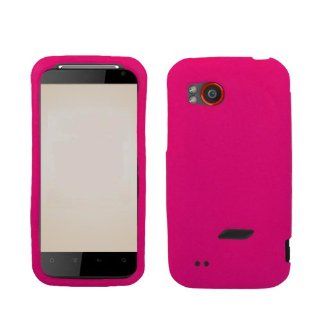 Soft Skin Case Fits HTC 6425 Vigor, ThunderBolt 2 Solid Hot Pink Skin Verizon (does not fit ThunderBolt I): Cell Phones & Accessories