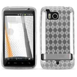 Soft Skin Case Fits HTC 6400 Thunderbolt, Incredible HD Diamond Pattern Clear TPU Verizon (does not fit ThunderBolt 2): Cell Phones & Accessories