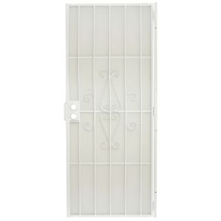 Gatehouse Magnum White Steel Security Door (Common: 80 in x 32 in; Actual: 81 in x 34.5 in)