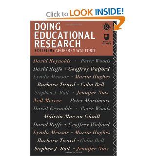 Doing Educational Research: Geoffrey Walford: 9780415052900: Books