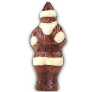 Little Nicky Fine Chocolate Molded Santa 4" Tall : Grocery & Gourmet Food
