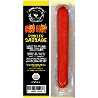 Buffalo Bills 0.88oz Red Hots (24 wrapped pickled sausages per bag   contains no pork) : Grocery & Gourmet Food
