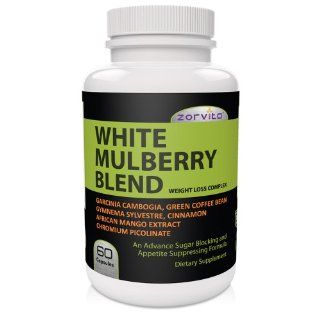 White Mulberry # 1 Best Quality Weight Loss Complex with White Mulberry Leaf Extract, Garcinia Cambogia, Green Coffee Bean Extract, African Mango Extract, Gymnema Sylvestre, Cinnamon and Chromium Picolinate  The New Health Sensation  White Mulberry Weig