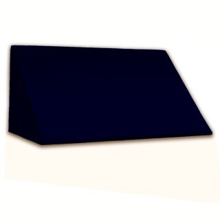Awntech 40 ft 4 1/2 in Wide x 4 ft Projection Navy Slope Window/Door Awning