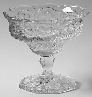 McKee Rock Crystal Clear Open Jam/Jelly   Clear,Depression Glass