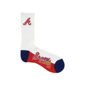 Atlanta Braves For Bare Feet Crew White 506 Sock
