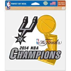 San Antonio Spurs Wincraft 2014 NBA Champ 8x8 Die Cut Decal