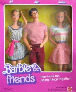 Vintage Barbie & Friends Doll Set w P.J., Ken & Barbie Dolls (1982 Mattel Hawthorne): Toys & Games