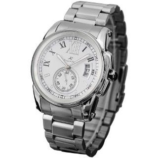 New Ks Automatic Mechanical Date Stainless Steel Roman Numeral Men Wrist Watch at  Men's Watch store.