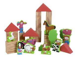 Edushape My Soft World Block Set  Farm : Toy Stacking Block Sets : Baby