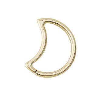 Body Gems 14k Gold LunEAR (Daith Moon) Seamless Moon Shape Body Jewelry Ring 16 Gauge: Body Piercing Rings: Jewelry