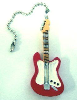 RED Electric GUITAR Ceiling FAN PULL light chain decor: Everything Else