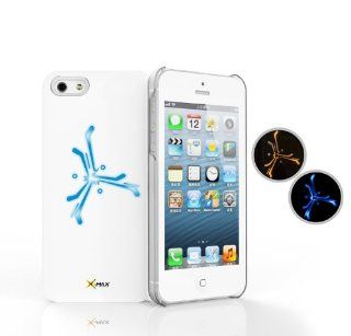 Coming with Signal Sensor and Glow Effect! X max Iphone Cases(White case with Blue Lights) , Future Series.: Cell Phones & Accessories