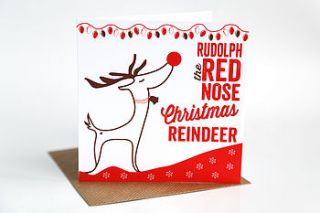 rudolf christmas card by allihopa
