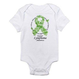 Lymphoma Butterfly Ribbon Infant Bodysuit by mattmckendrick