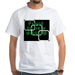 Proud to be a Muslim Peace T Shirt by muslimteez