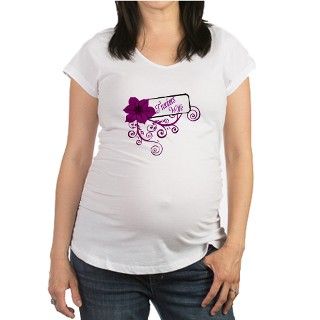 Truckers Wife Purple Flower Shirt by trucksrus