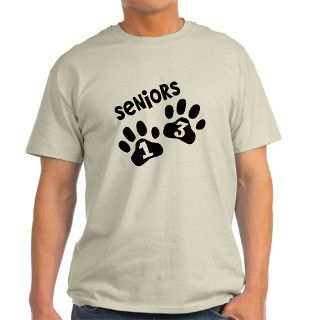Seniors 2013 Paw Prints T Shirt by biskerville