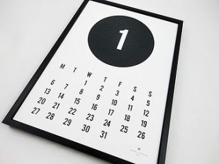 printable black circle calendar for 2014 by sacred & profane designs