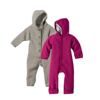 organic boiled wool pramsuit by lana bambini