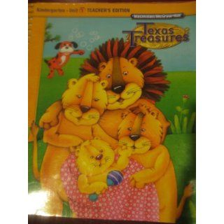 Texas Treasures (A reading/language arts program, Kindergarten Unit 1): Bear, Dole..August: 9780022000578: Books