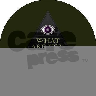 Green Eye Pyramid Disc Round Sticker by jazilla