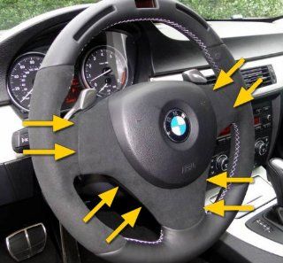 Genuine OEM BMW Performance Steering Wheel Cover WITHOUT Multi Function Buttons   (1 Series 2008 2012/ 3 Series 2007 2012 (Except 2012 3 Series Sedans)/ M3 Coupe 2008 2012/ M3 Sedan 2008 2011) Automotive