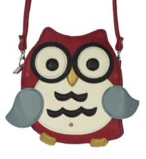 Far Nine Owl Cross Body Handbag Red Crossbody Bag Clothing