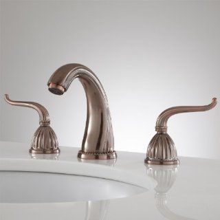Monique Widespread Bathroom Faucet   Overflow     Bathroom Sink Faucets  