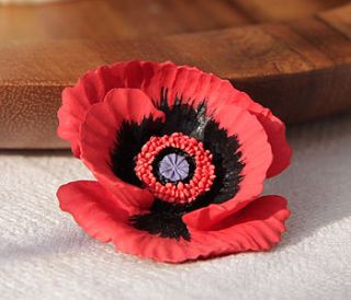 large poppy brooch by good intentions