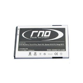 RND Power Solutions Premium Li Ion Battery for the following HTC phones (EVO 4G Dash 3G Touch Pro Hero Imagio XV6975 Cedar 100 Dash 3G Tilt 2 Touch Pro 2 Willow 100 Wing II Ozone VX 6175 and Snap S511): Cell Phones & Accessories